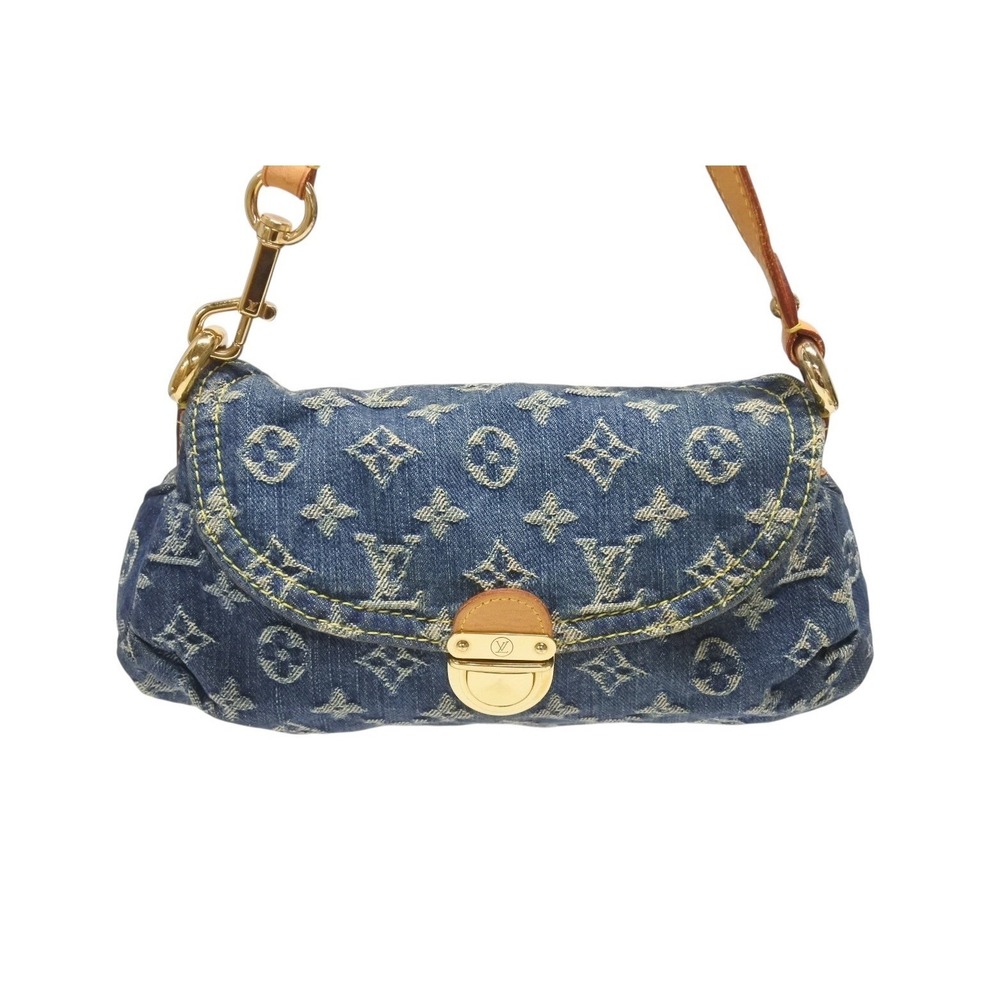 Louis Vuitton Monogram Hobo Shoulder denim Pleaty One leather bag